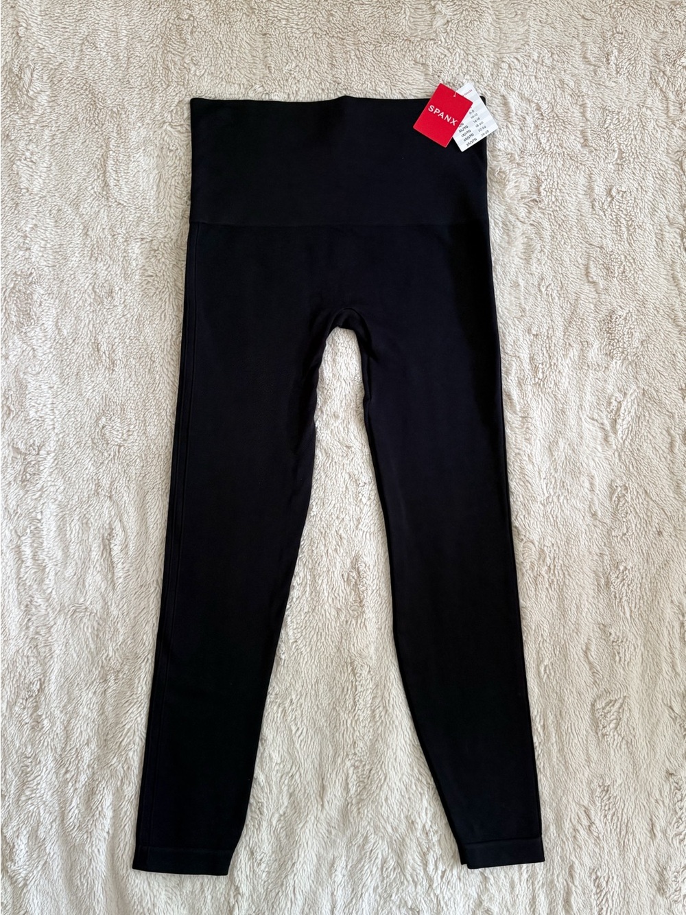 SPANX Black Compression Leggings High Waisted Sculpt NWT Size Large